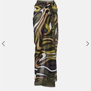 Pucci Marmo cotton beach coverup